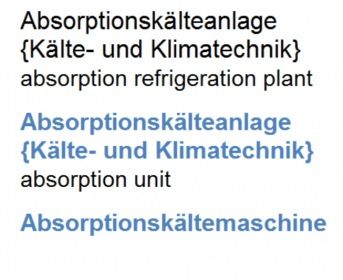 Woerterbuch fuer Kaelteanlagenbauer bzw. Kaeltetechnik-Mechatroniker (deutsch-englisch Fachuebersetz