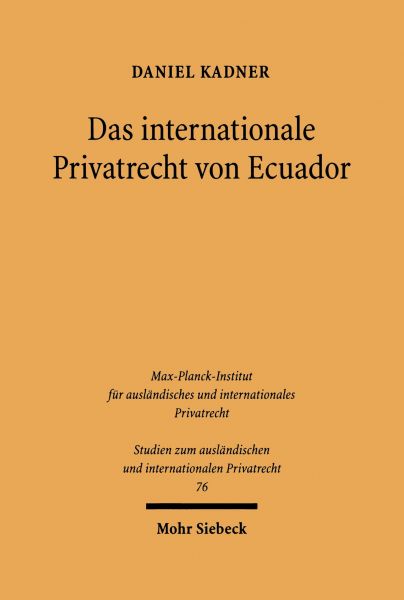 Das internationale Privatrecht von Ecuador