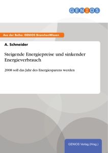 Steigende Energiepreise und sinkender Energieverbrauch