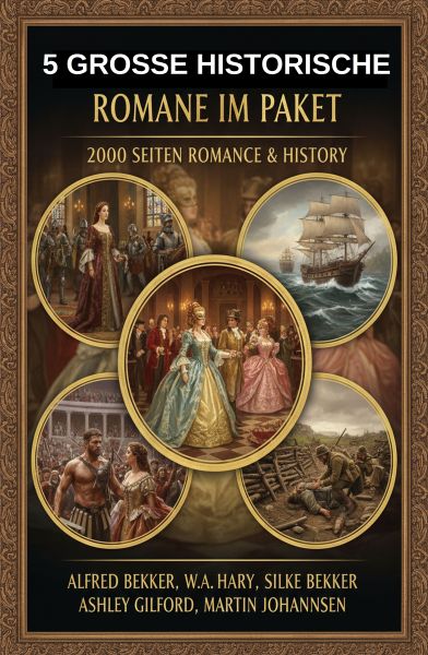 5 Große historische Romane im Paket: 2000 Seiten Romance & History