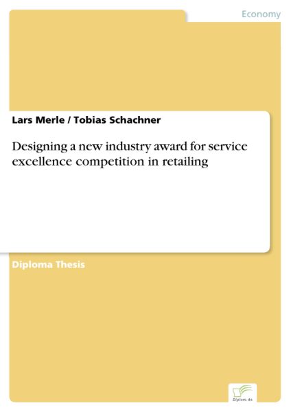Designing a new industry award for service excellence competition in retailing