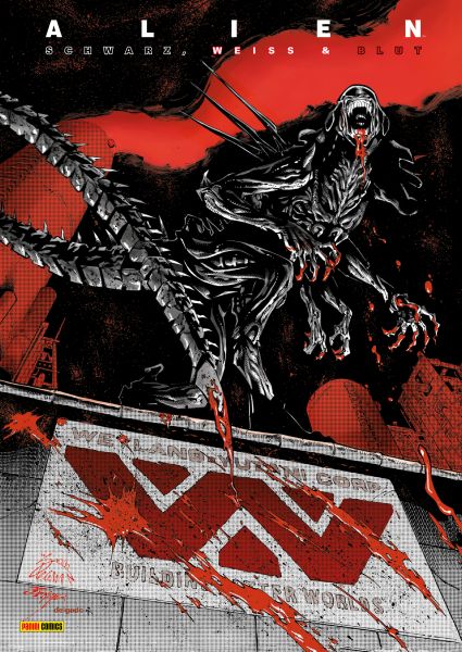 Alien - Schwarz, weiß und Blut