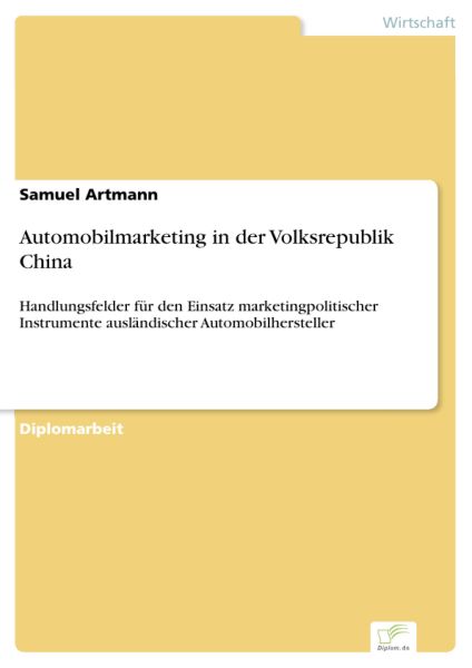 Automobilmarketing in der Volksrepublik China