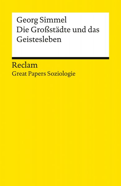 Die Großstädte und das Geistesleben
