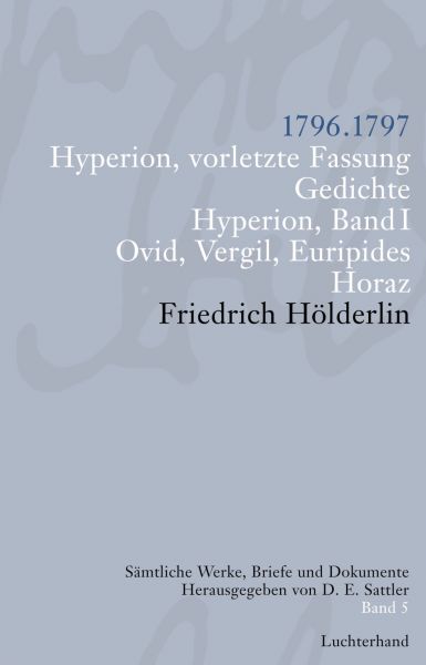 Sämtliche Werke, Briefe und Dokumente. Band 5