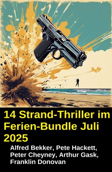 12 Spannende Strandkrimis im Paket Juli 2025