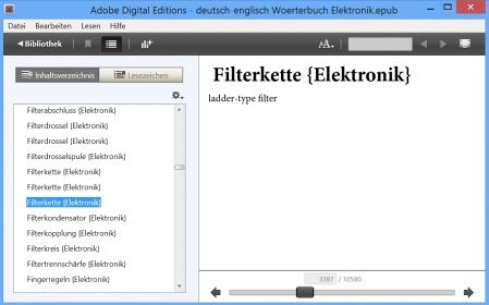 deutsch-englisch Woerterbuch-Uebersetzungen: Elektronik- Wortschatz - technical terms / words germa