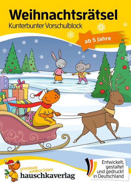 Weihnachtsrätsel – Kunterbunter Vorschulblock ab 5 Jahre