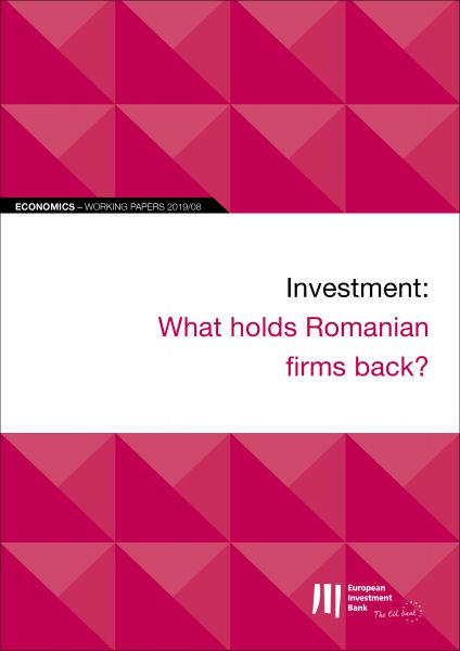 EIB Working Papers 2019/08 - Investment: What holds Romanian firms back?