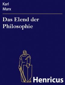 Das Elend der Philosophie