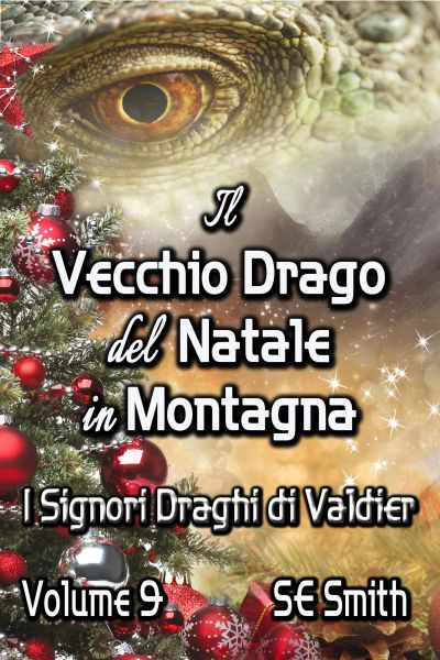 Il vecchio drago del Natale in montagna