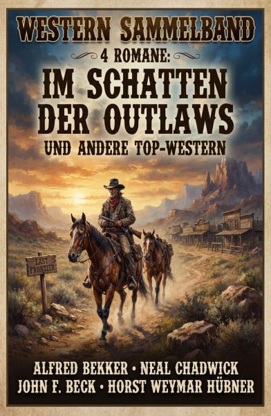 Western Sammelband 4 Romane: Im Schatten der Outlaws und andere Top-Western