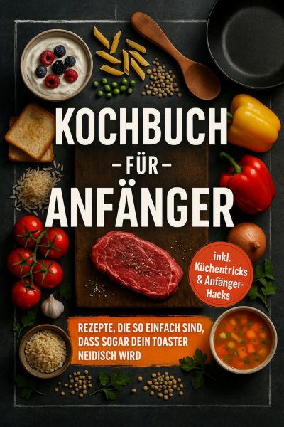 Kochbuch für Anfänger: Rezepte, die so einfach sind, dass sogar dein Toaster neidisch wird - inkl. K