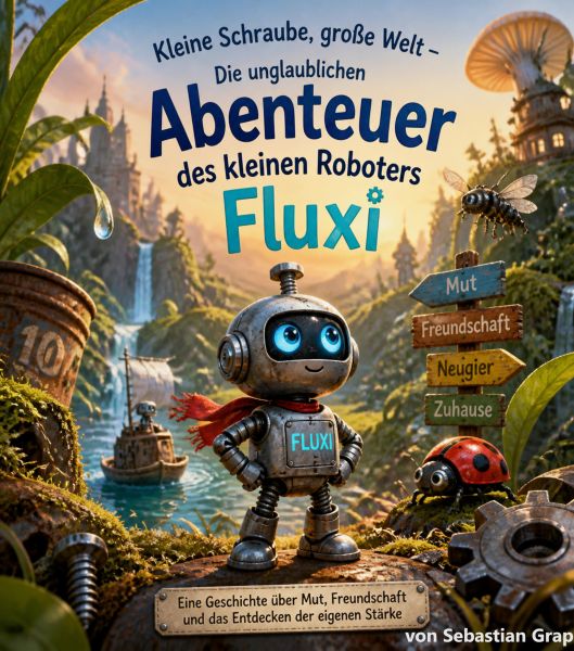 Kleine Schraube, große Welt – Die unglaublichen Abenteuer des kleinen Roboters Fluxi