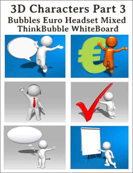 3D Marketing Characters Part 3.