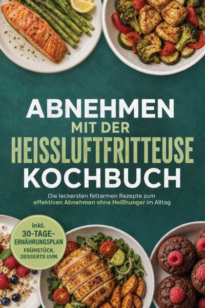 Abnehmen mit der Heißluftfritteuse Kochbuch: Die leckersten fettarmen Rezepte zum effektiven Abnehme