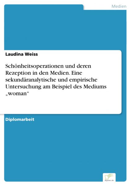 Schönheitsoperationen und deren Rezeption in den Medien. Eine sekundäranalytische und empirische Un