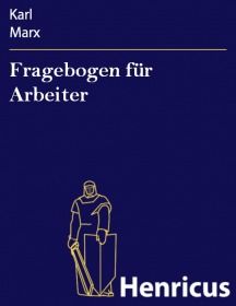 Fragebogen für Arbeiter