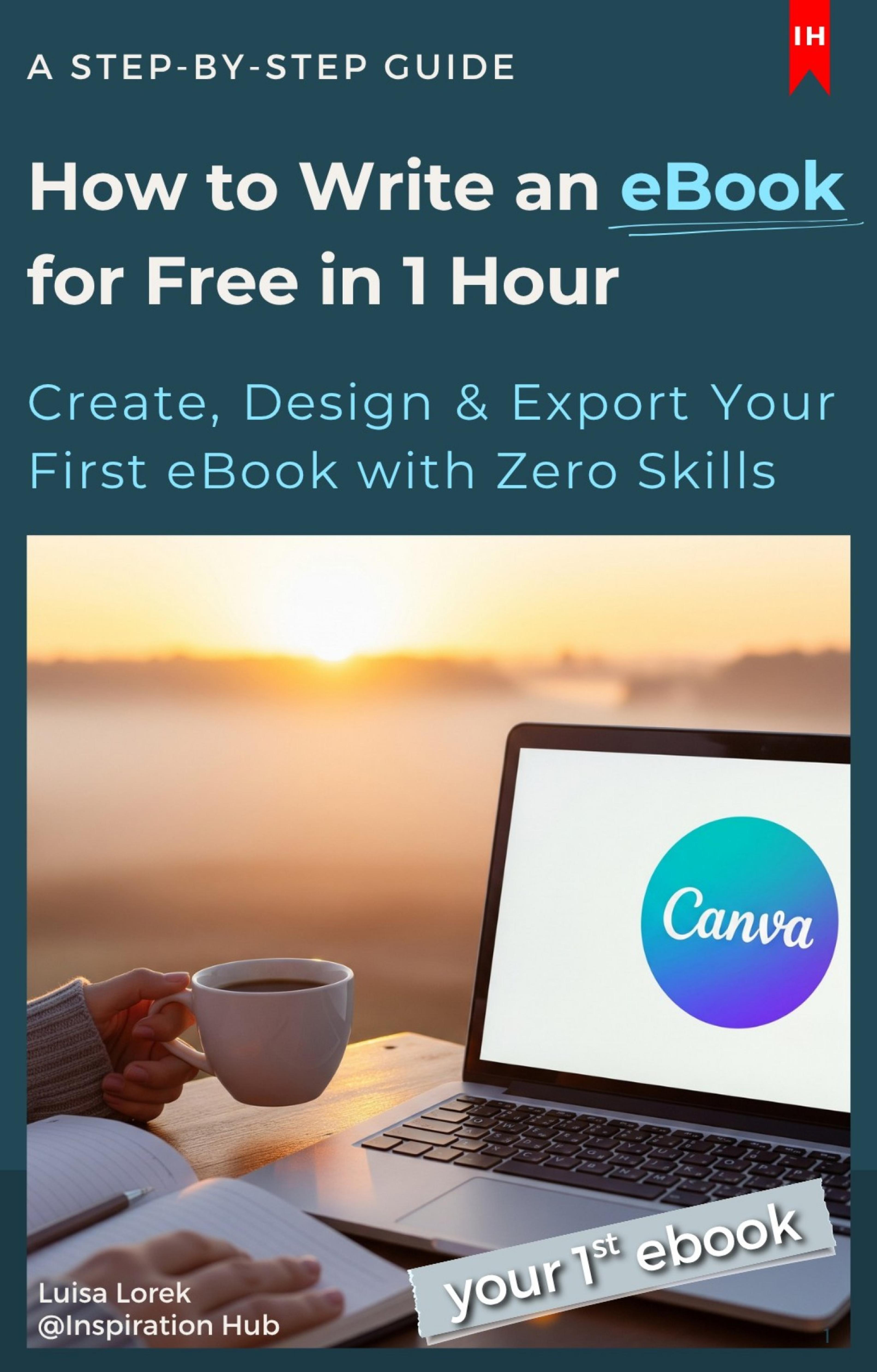 How to write your 1st ebook in 1h for free with canva step by step ...