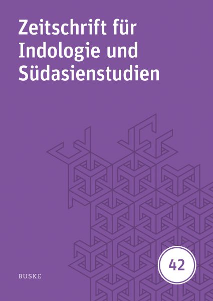 Zeitschrift für Indologie und Südasienstudien, Band 42 (2025)