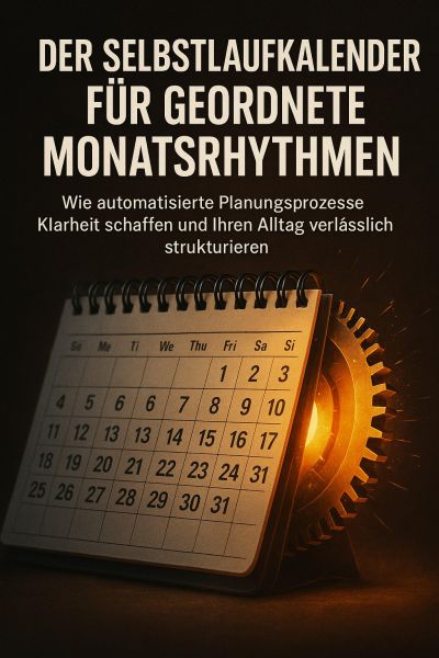 Der Selbstlaufkalender Für Geordnete Monatsrhythmen