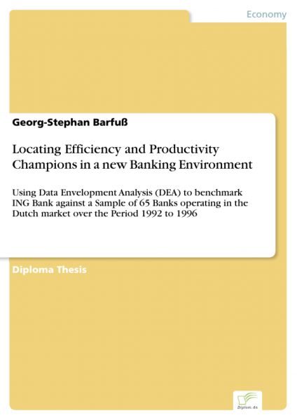 Locating Efficiency and Productivity Champions in a new Banking Environment