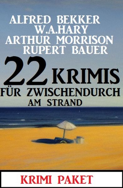 22 Krimis für zwischendurch am Strand: Krimi Paket