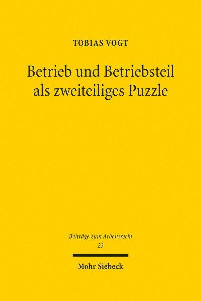 Betrieb und Betriebsteil als zweiteiliges Puzzle