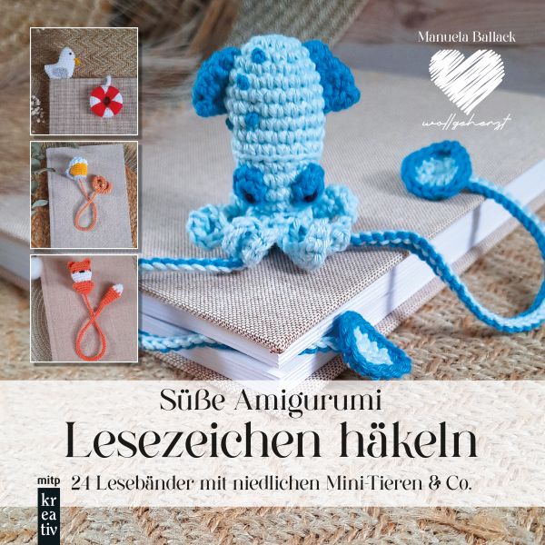 Süße Amigurumi Lesezeichen häkeln