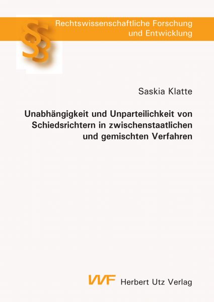 Unabhängigkeit und Unparteilichkeit von Schiedsrichtern in zwischenstaatlichen und gemischten Verfah