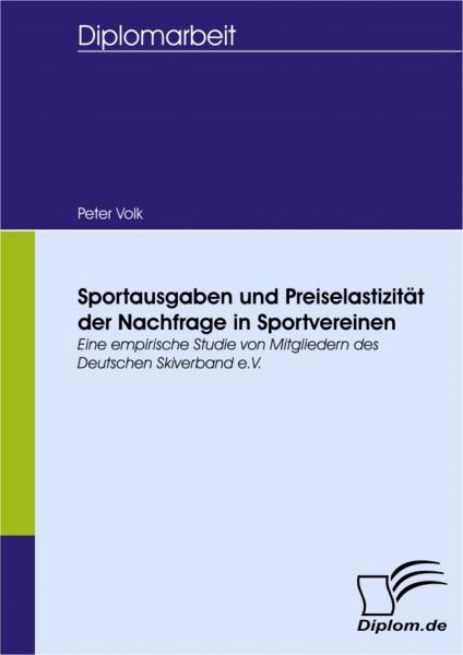Sportausgaben und Preiselastizität der Nachfrage in Sportvereinen