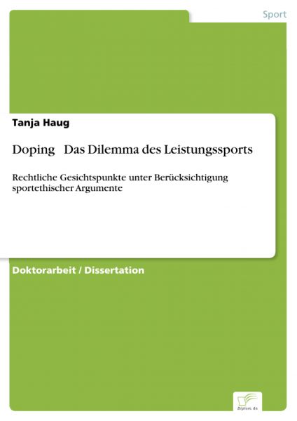 Doping  Das Dilemma des Leistungssports