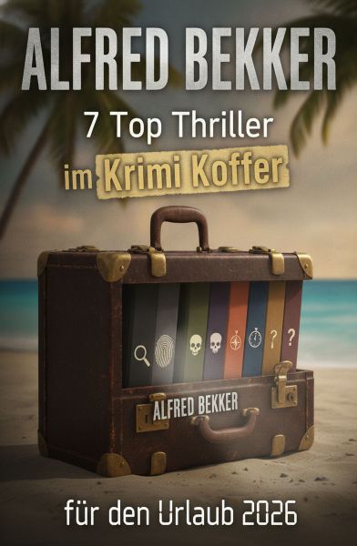 7 Top Thriller im Krimi Koffer für den Urlaub 2026