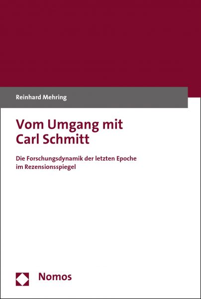 Vom Umgang mit Carl Schmitt