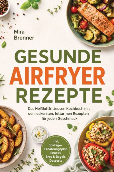 Gesunde Airfryer Rezepte: Das Heißluftfritteusen Kochbuch mit den leckersten, fettarmen Rezepten für