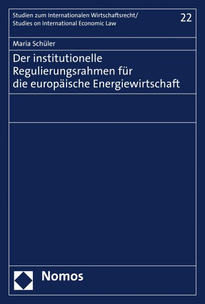 Der institutionelle Regulierungsrahmen für die europäische Energiewirtschaft