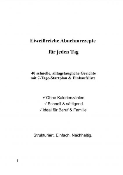 Abnehmrezepte für jeden Tag
