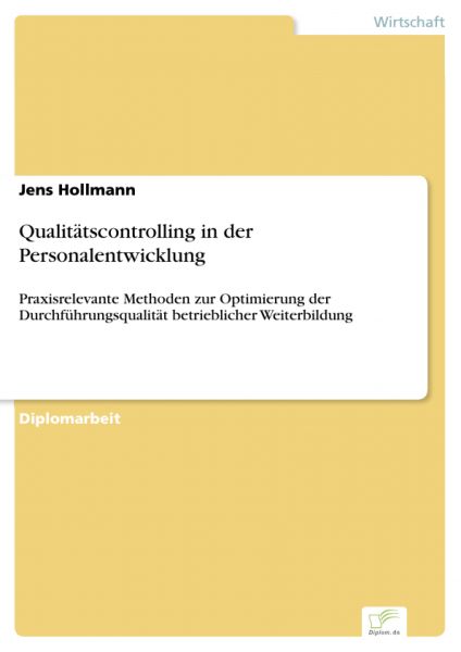 Qualitätscontrolling in der Personalentwicklung