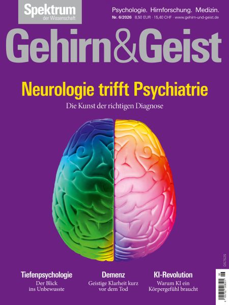 Gehirn&Geist 6/2026 Neurologie trifft Psychiatrie