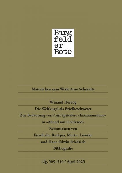 Bargfelder Bote 509-510. Lieferung