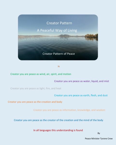 Creator Pattern A Peaceful Way of Living