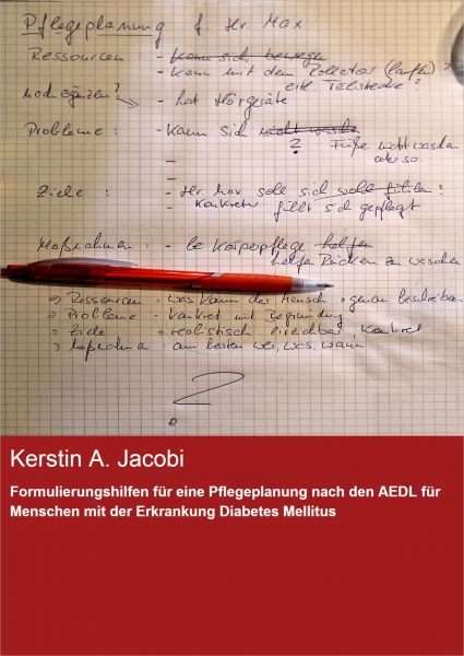 Formulierungshilfen für eine Pflegeplanung nach den AEDL für Menschen mit der Erkrankung Diabetes Me