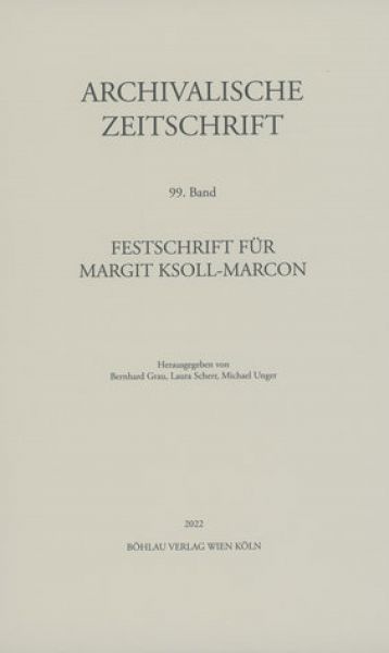 Archivalische Zeitschrift 99 (2022)