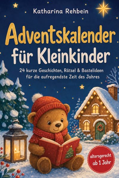 Adventskalender für Kleinkinder: 24 kurze Geschichten, Rätsel & Bastelideen für die aufregendste Zei