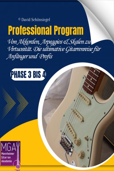 Professional Program: Von Akkorden, Arpeggios & Skalen zu Virtuosität. Die ultimative Gitarrenreise