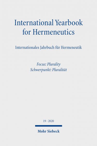 International Yearbook for Hermeneutics/Internationales Jahrbuch für Hermeneutik