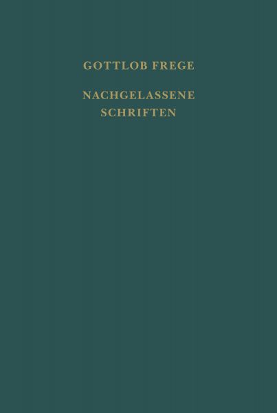 Nachgelassene Schriften und Wissenschaftlicher Briefwechsel. Erster Band
