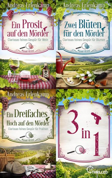 Clarissas feines Gespür für Mord | Drei Mosel-Krimis in einem eBook