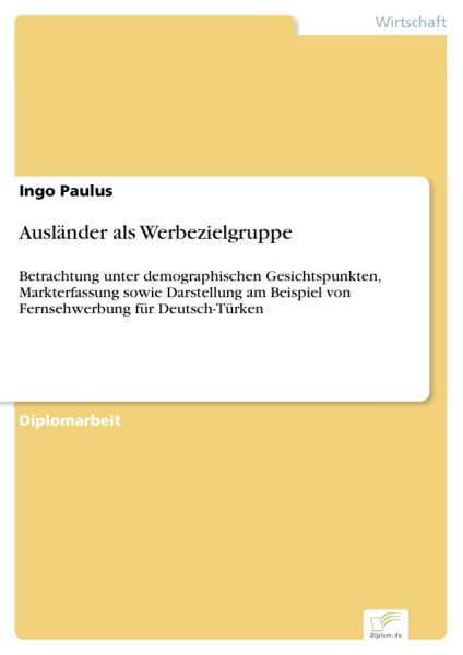 Ausländer als Werbezielgruppe