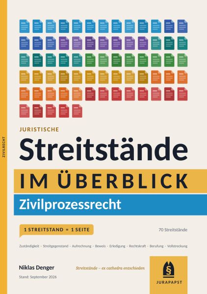Streitstände Zivilprozessrecht im Überblick
